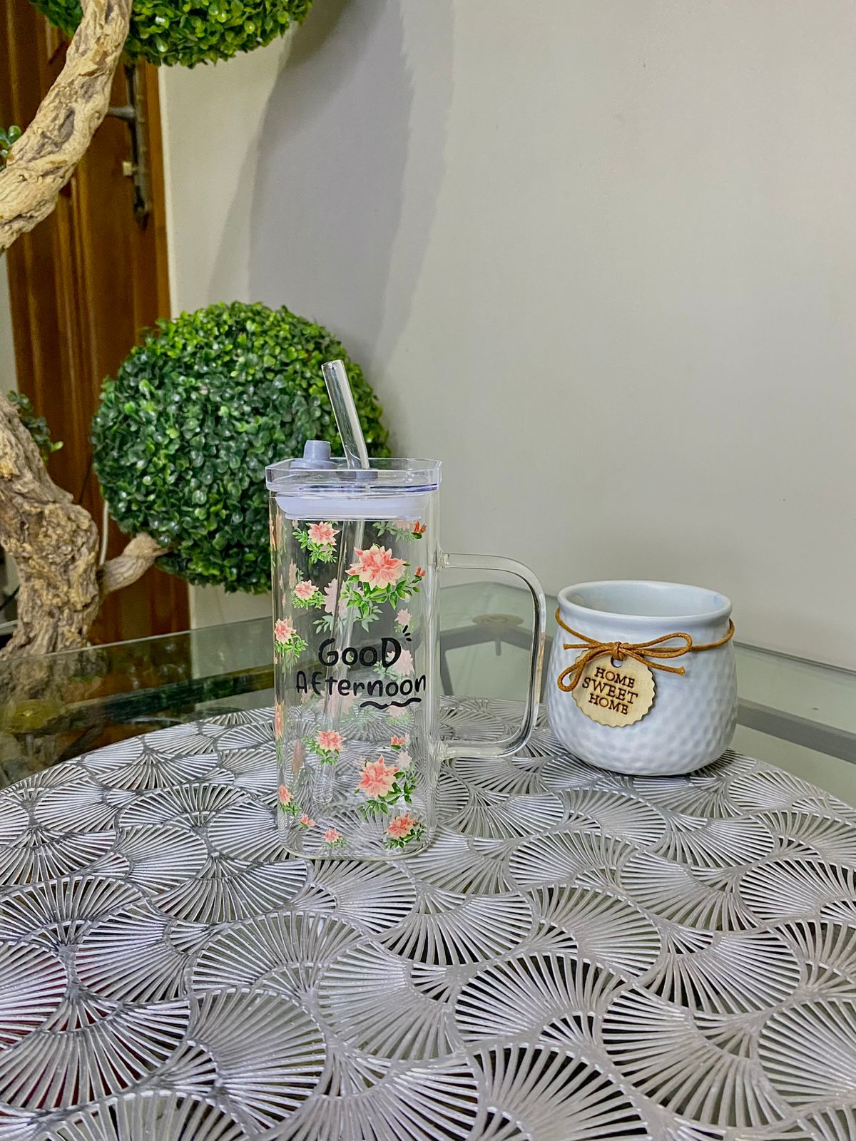 Floral tumbler