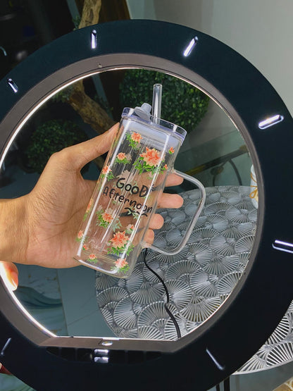 Floral tumbler